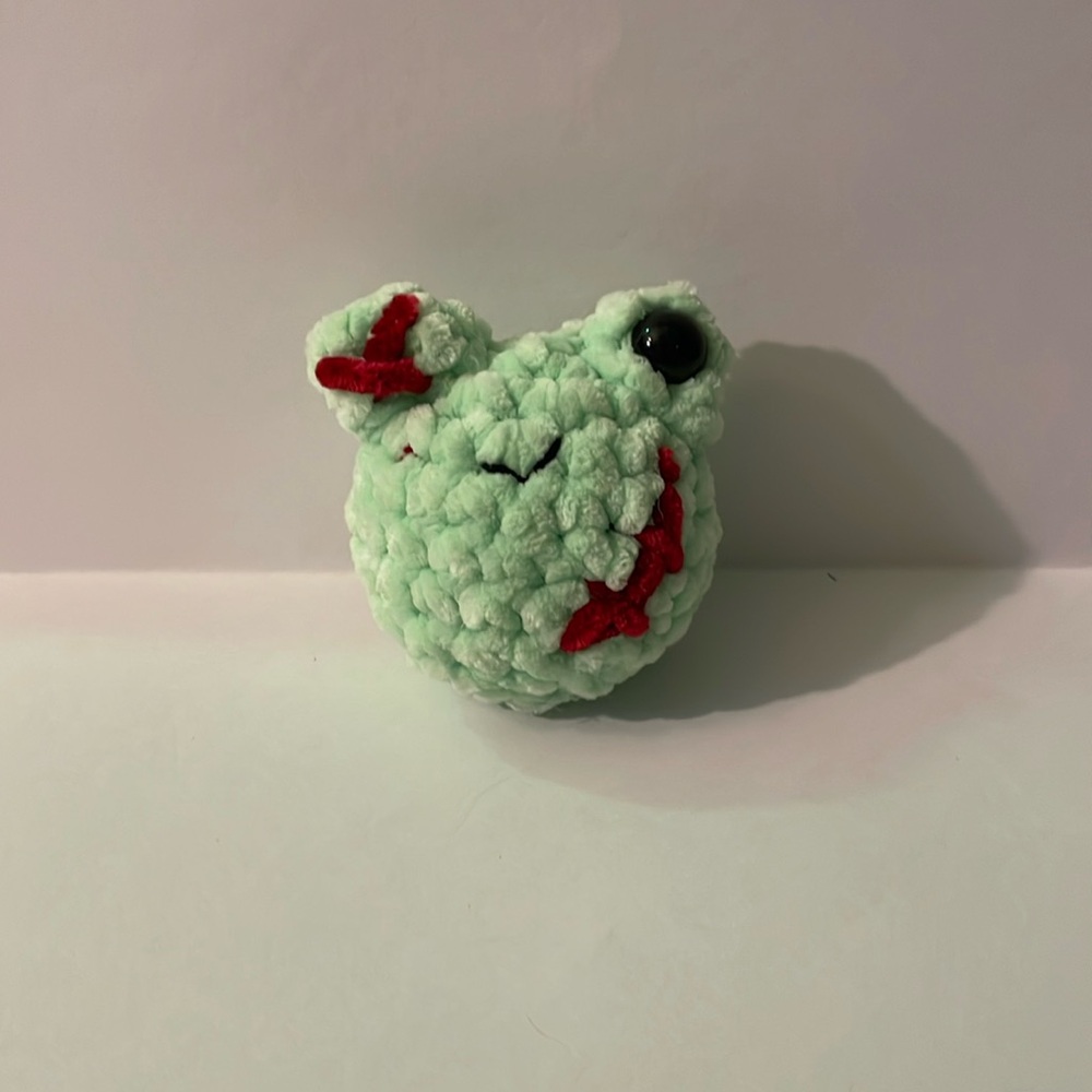 Crochet zombie frog